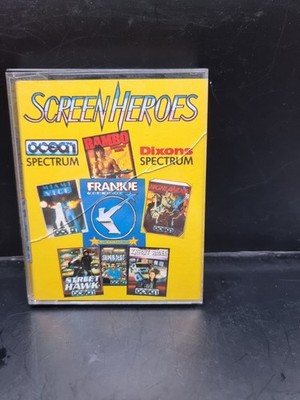 ZX Spectrum 48/128k +2 Screen Heroes Ocean Game 