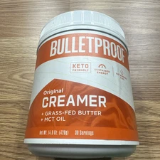Bulletproof Original Creamer 14.8oz Keto Coffee Creamer MCT Oil Exp 04/26