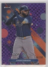 2025 Topps Finest Common Purple Checkerboard Refractor /150 Junior Caminero 0h32