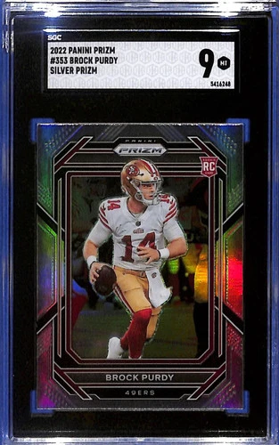 2022 Brock Purdy Panini Prizm Rookies #353 Silver Prizm (RC) SGC 9 - 49ers