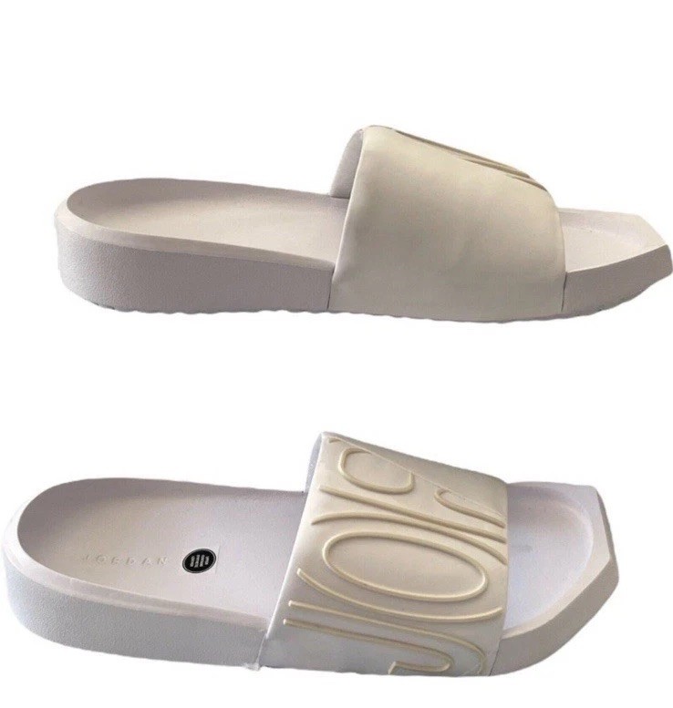Women's Slides Size 10 NIKE Jordan NOLA White  CZ8027-100