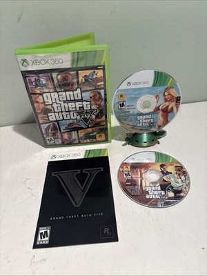 Grand Theft Auto 5 V (Xbox 360, 2013) Complete - No Map - Tested Free Ship