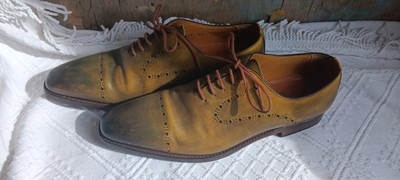 Herren   Halbschuh  Edel   Berwick 1707   Rockabilly   Gr.43,5   Vintage