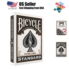 Black Playing Cards, Standard Index Poker Size, Classic Deck of Cards for Pok...