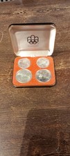 Cofanetto numismatico 4 monete argento 925 Olimpiadi Montreal 1976