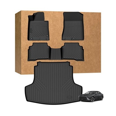 Floor Mats & Cargo Liner Set for 2020-2025 2026 Hyundai Sonata (Only for Hybr...