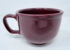 Homer Lauglin Fiesta Jumbo Mug Cinnabar Soup Cup Dark Red Burgundy