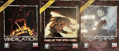 D&D 3rd Editions Adventure Modules Necromancer Games F1, F2, F3 Used, D20 System