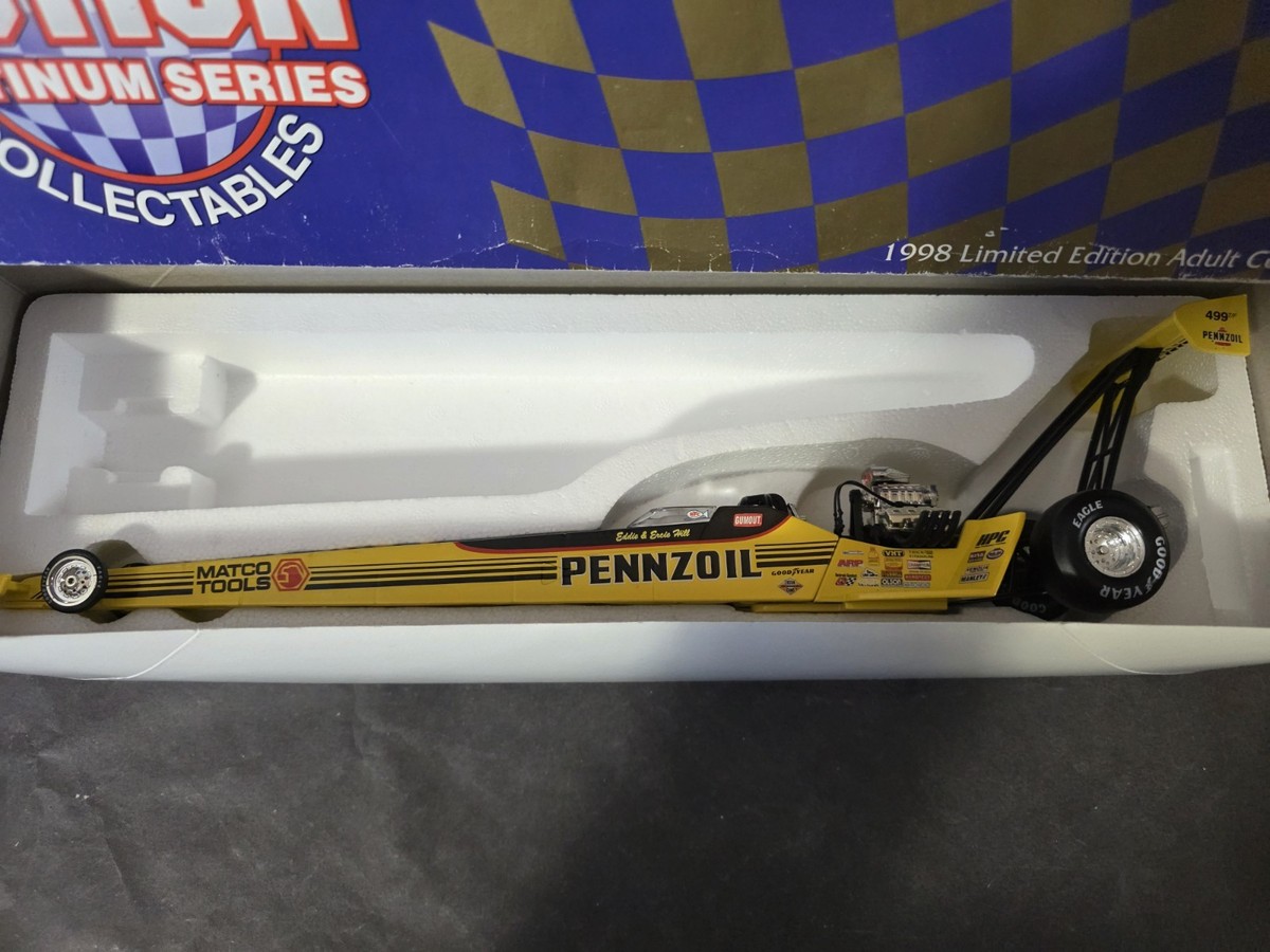 Action 1998 Eddie Hill Pennzoil Matco Tools NHRA Top Fuel Dragster