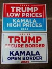  2 2024 DONALD TRUMP Official Campaign - ISSUE YARD SIGNS Prices  Border  