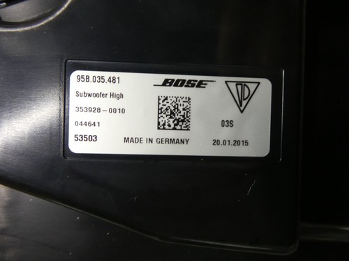 Porsche Macan 95B BOSE Subwoofer Speaker _ 95B035481 - Picture 3 of 5