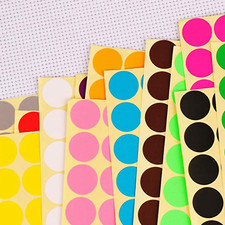 Dot Stickers ANY SIZE  Round Sticky Dots Circular Sticky Labels Multi Coloured