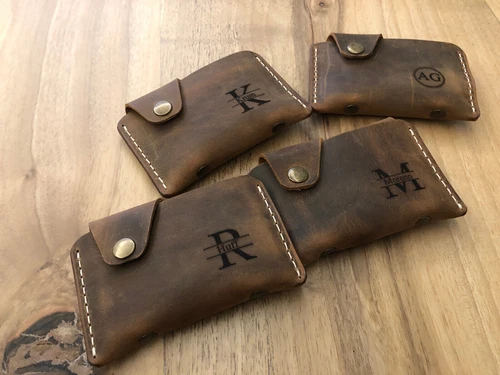 Wallet ,Slim Leather Wallet, Leather Wallet, Unisex WalletOpens in a new window or tab