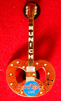 HRC Hard Rock Cafe Munich München Pretzel Guitar 2001 1 of the 1st