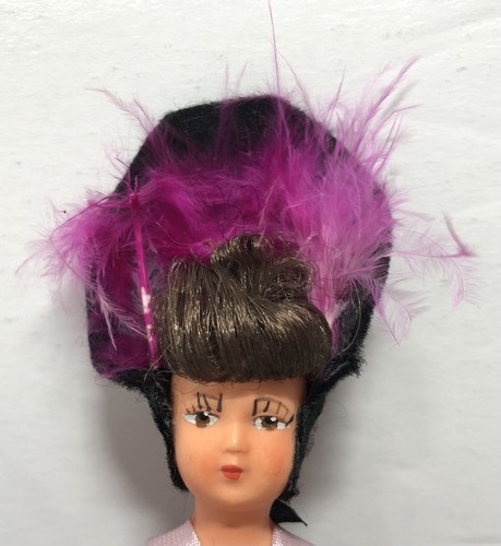 Vtg 1960s MCM HTF French Poupees Small Naughty Can Can Vaudeville Dancer Doll - Picture 5 of 14