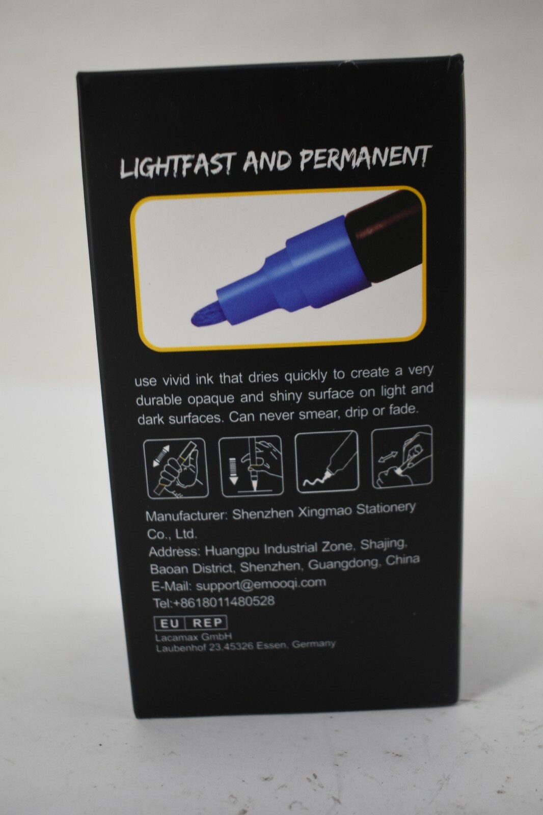 Emooqi Lightfast And Permanent Oil Based Medium Point Paint Markers 20 Pack