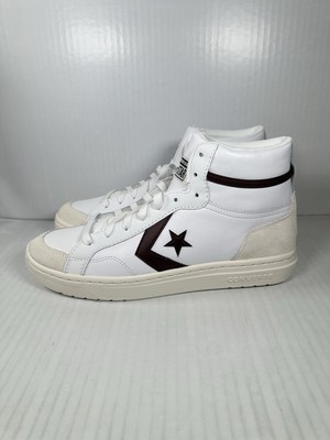Converse Pro Blaze Classic White Bloodstone Leather Shoes Men\'s Size 10 A08644C Size 10 Mens Converse Pro Blaze Classic Mid Shoe White  main image 2
