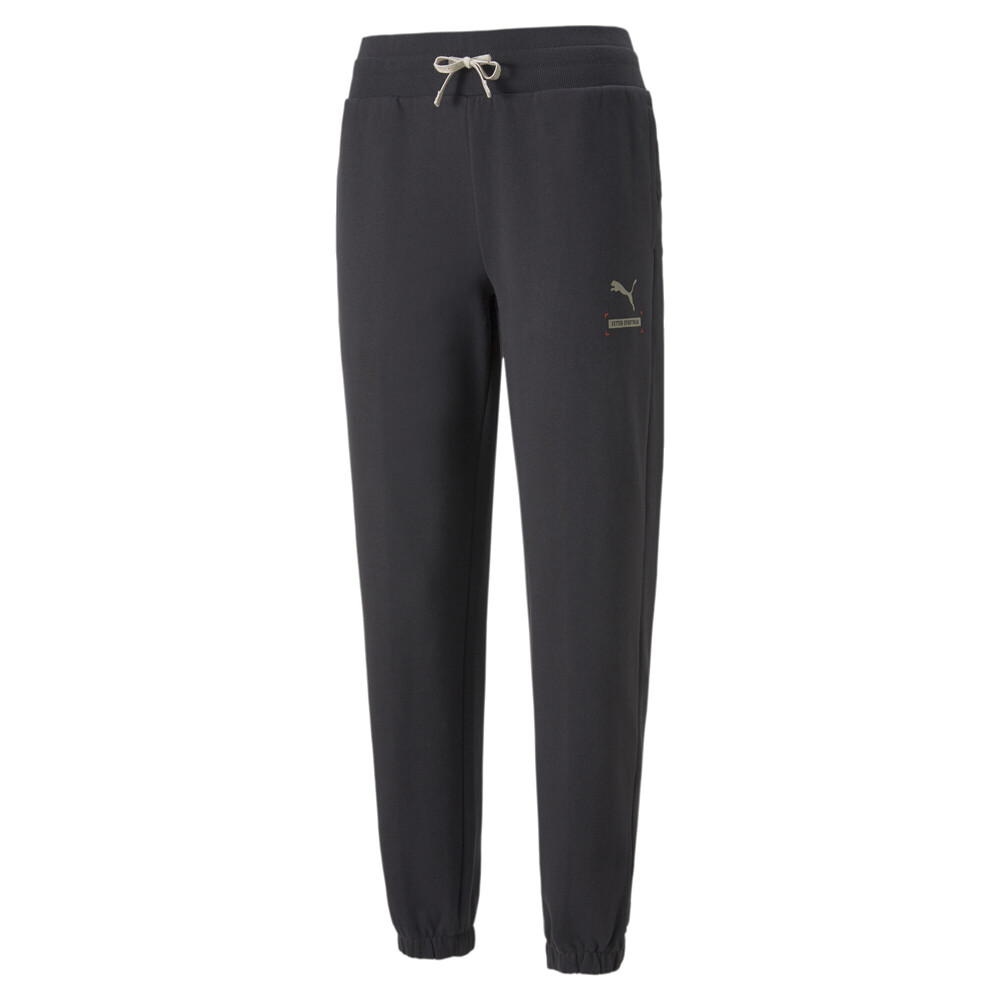 Брюки Puma Better Pants Fl Женские черные повседневные спортивные брюки 67003975
