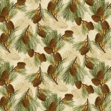 Festive Forest By Wilmington Prints - Tan Pine Cones 68477-127