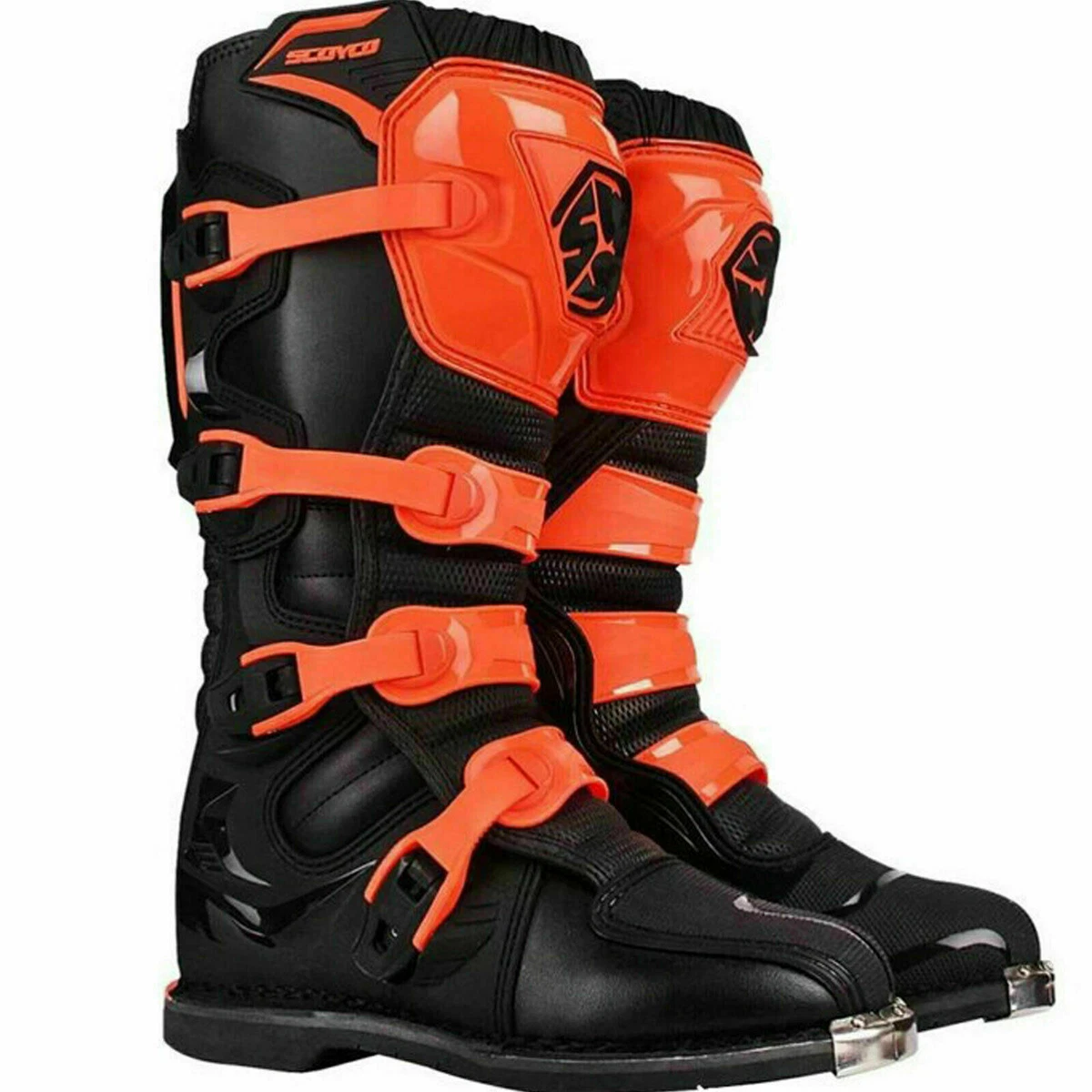 Orange dirt 2025 bike boots