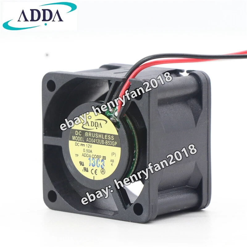 ADDA Fan AD0412UB-B53GP Axial Fan DC 12V  0.50A 40*40*28MM 3-wire Cooling Fan - Image 3 of 4