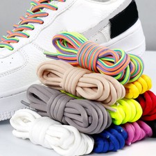 Unisex Round Rope Shoelaces Sneakers Shoe Laces Ties Strings Casual Bootlaces  
