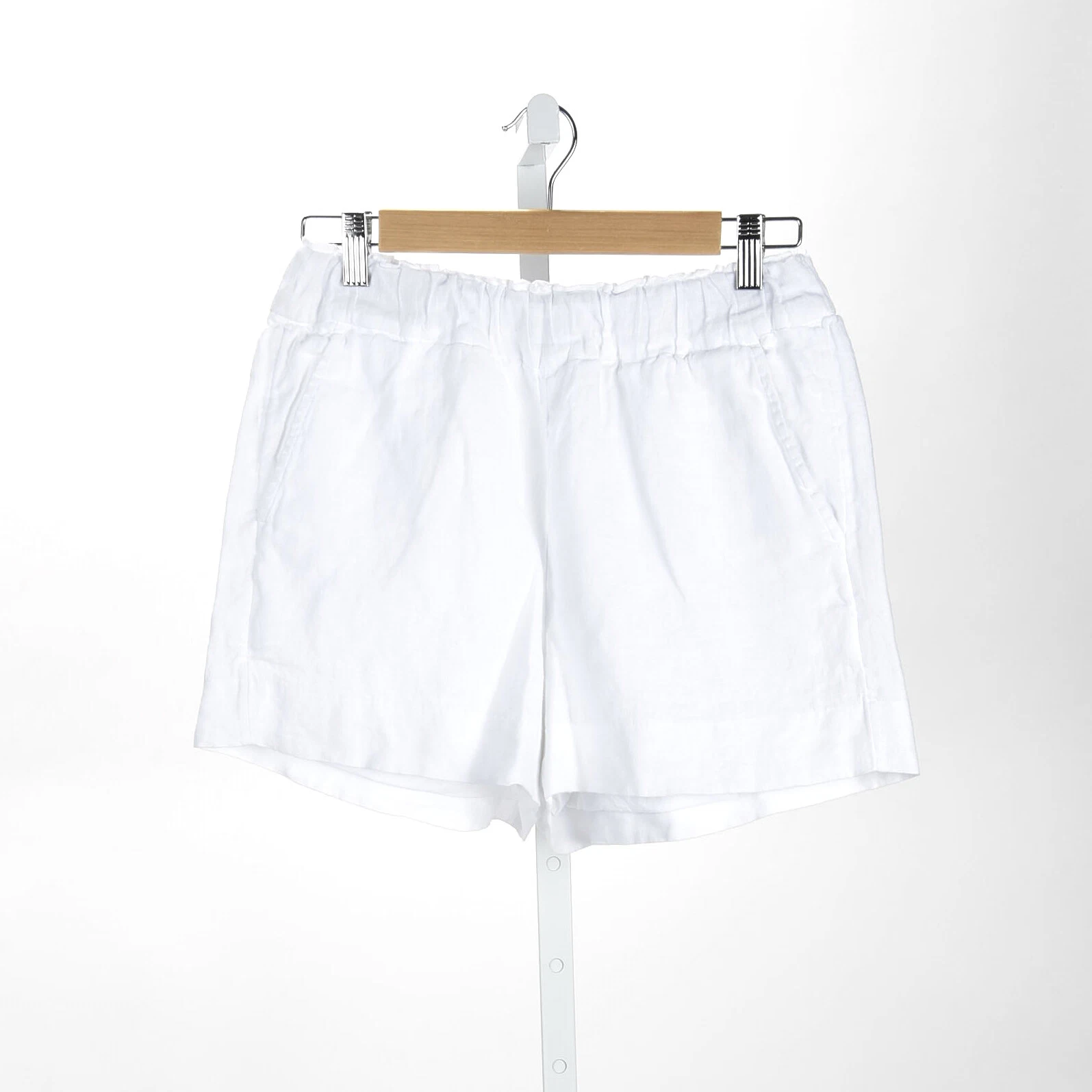 J Crew Linen White Linen Slip On Short Size XS