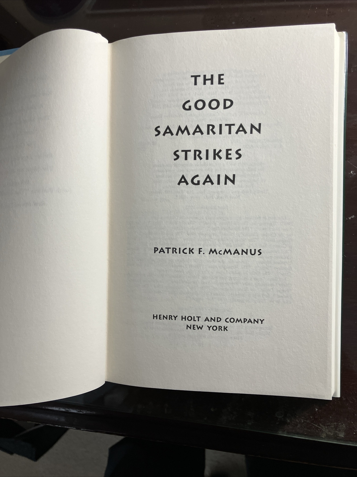 The Good Samaritan Strikes Again by Patrick F. McManus, LIKE NEW 1st ...