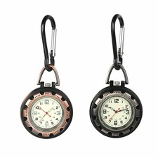 Outdoors Clip-On Carabiner Backpack Luminous Night Watch With Compass For Hikers