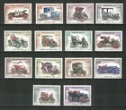 MONACO YVERT 557 - 570 OLD CARS SET 14 STAMPS 1961 "  " MNH VVF