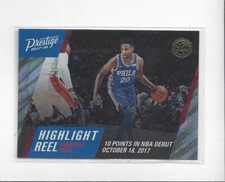 2017-18 Prestige Highlight Reel Mist #6 Markelle Fultz RC Rookie 76ers Magic