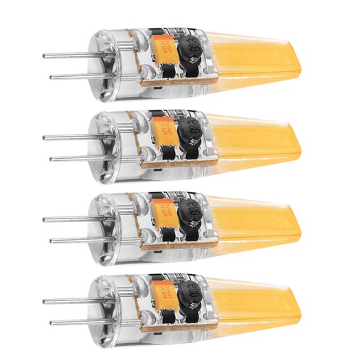 4x Lampadina LED COB Dimmerabile G4 3W 220V Crystal Silicone - Foto 8 di 12
