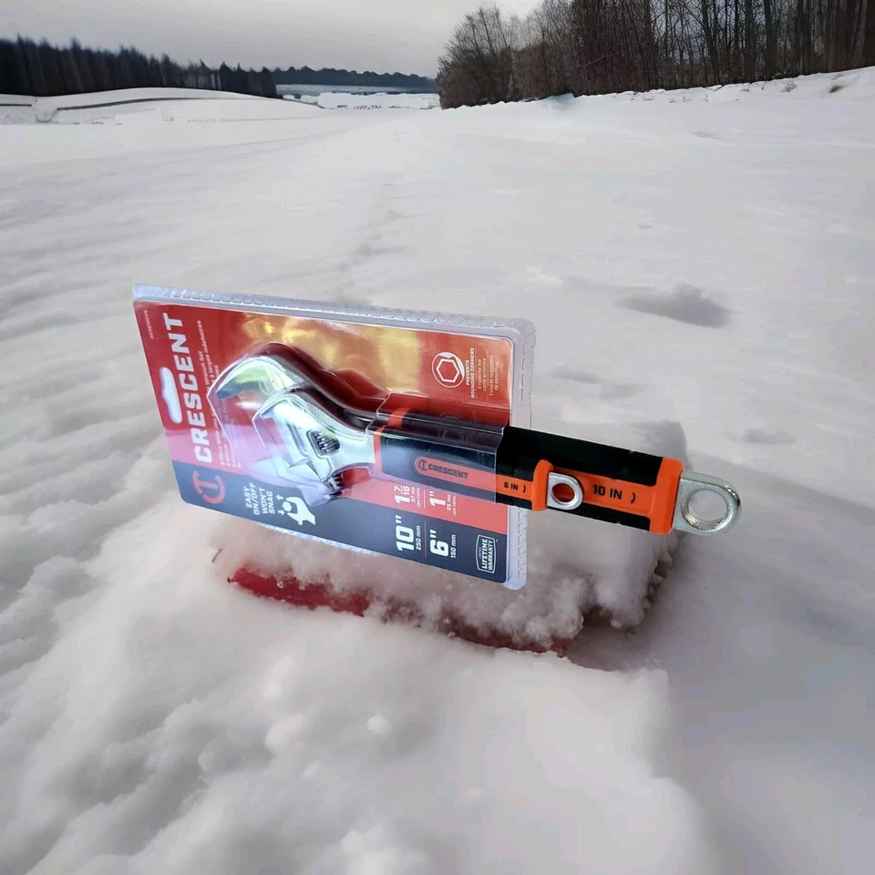 Two Crescent Adjustabke Wrench Set. 6" / 10". Fully Chromed - Image 3 of 4