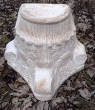 1/2 capital poly plastic mold birdbath stand sundial planter wall 10"x 8.5"x 8"