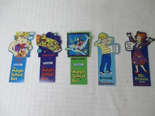 Magic School Bus 1995 Bookmark Lot of 5 Die Cut Never used vintage
