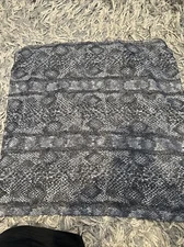 Baar & Beards 100% Polyester Blue  Scraf 19”x 19” #5