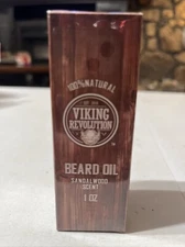 Viking Revolution Beard Oil Conditioner All Natural Sandalwood Scent 4/27