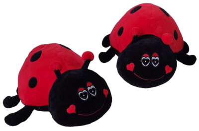 Plüsch Marienkäfer Glücksbringer Plüschtier 25cm Glückskäfer Kuscheltier weich  