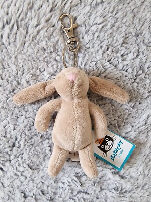 Jellycat Bashful Beige Bunny Keyring Original Vintage Style