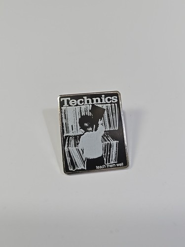 Technics Teach Them Well Revers Pin DJ Produzent Marke Glenn