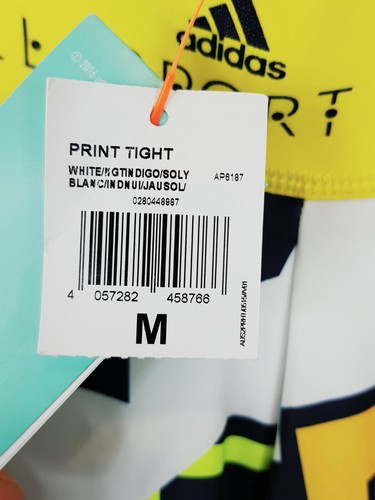 ADIDAS x STELLASPORT Womens Size M or 12 Calca Long Printed Tights NEW + TAGS - Picture 11 of 12