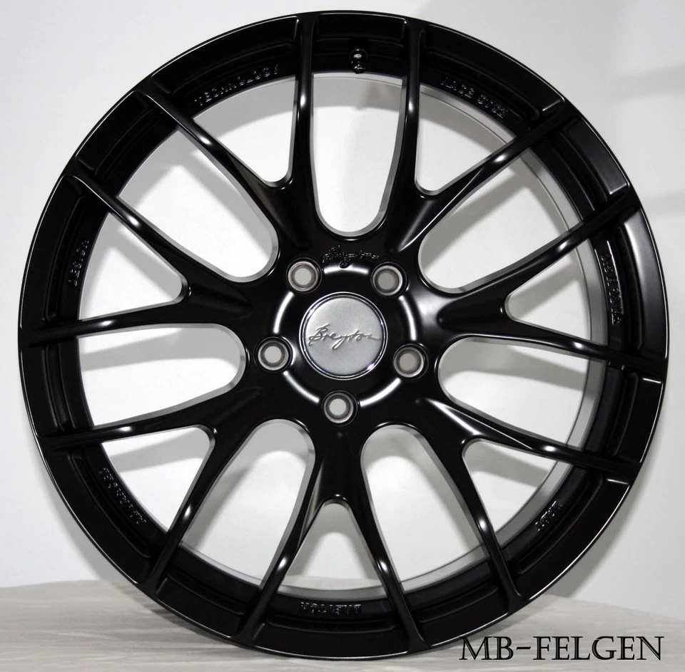 Breyton Race GTS 2 Matt black in 19 Zoll + Conti BMW 3er F30 F31 4er F32 F33 - Bild 2 von 4