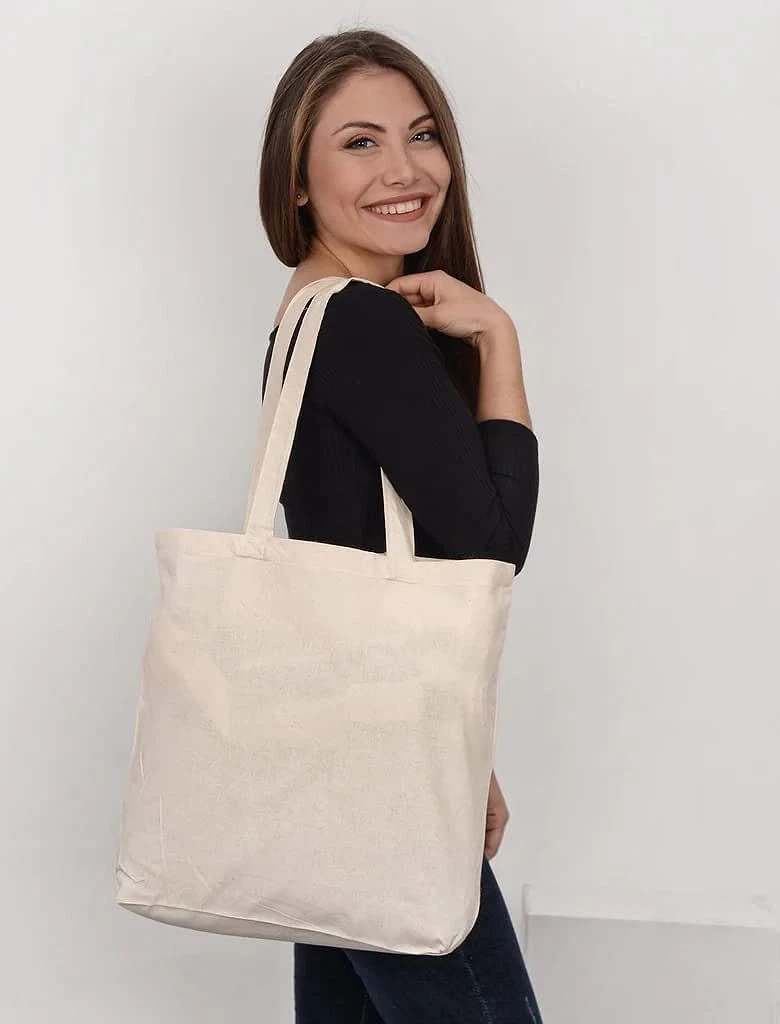 Amazon.com: Plain Cotton Canvas Tote Bags in Bulk - 12 Pack - Natural,  Black, White Canvas Bags Wholesale for Arts and Crafts, Heat Transfer, DIY  and More!: Home & Kitchen