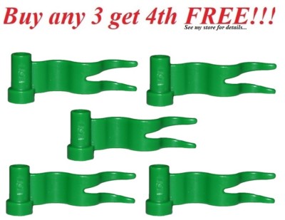  New Lego Lot of 5 GREEN Wave Wavy Racing Flags Town City Kingdom Friends