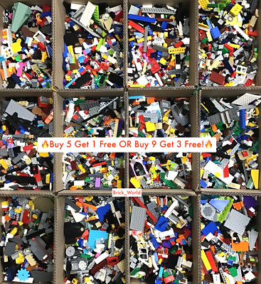 LEGO 1 Pound  BUY 9 LBS GET 3 LBS FREE OR BUY 5 GET 1  Bulk Pieces Lot Bricks