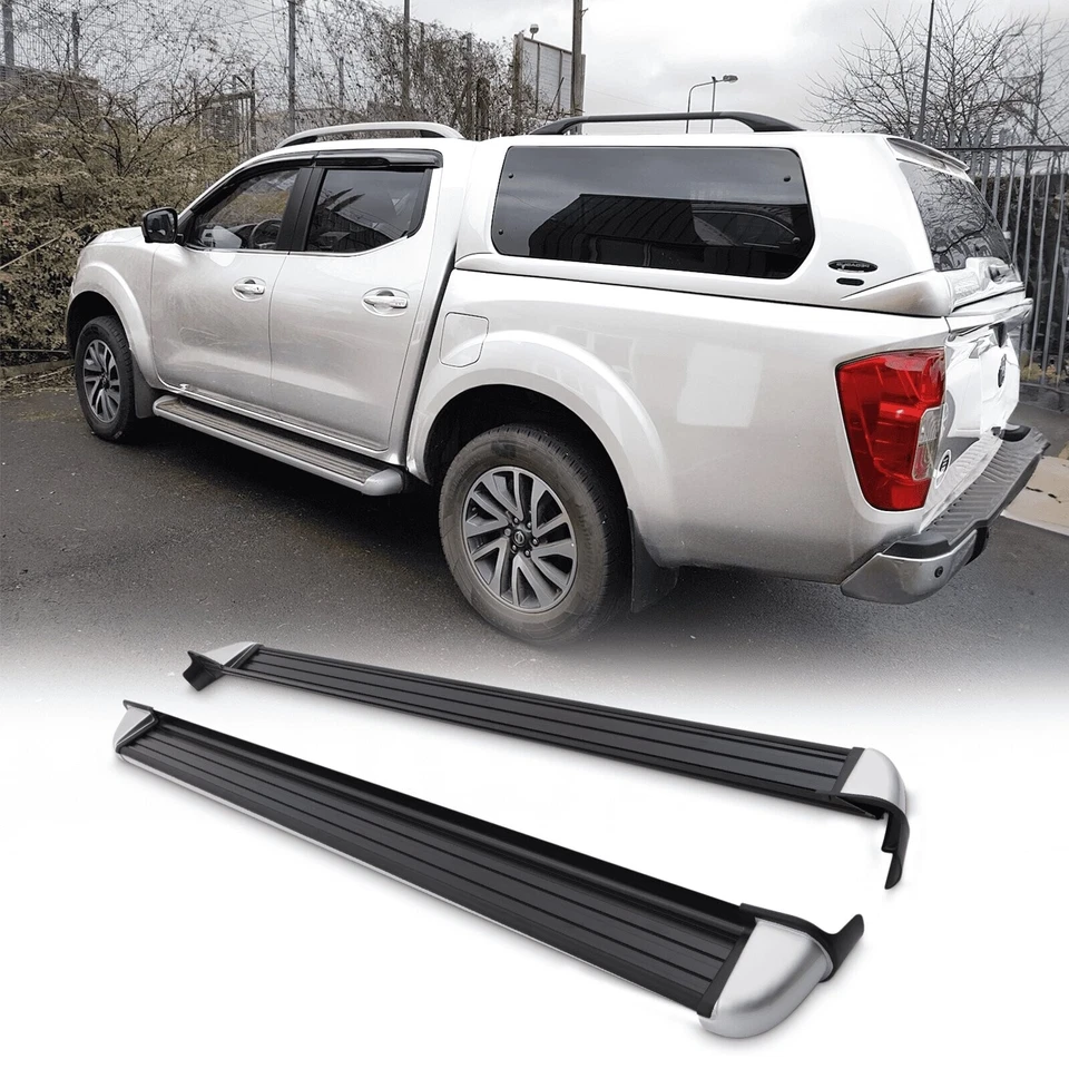 OEM Style Side Steps Running Boards Pair For Nissan Navara NP300 D23 2016-2024 - Image 2 of 4