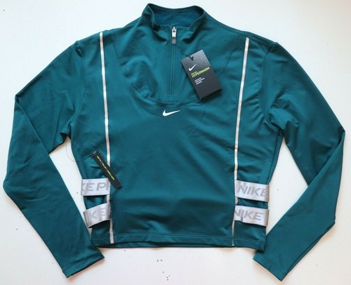 turquoise nike half zip