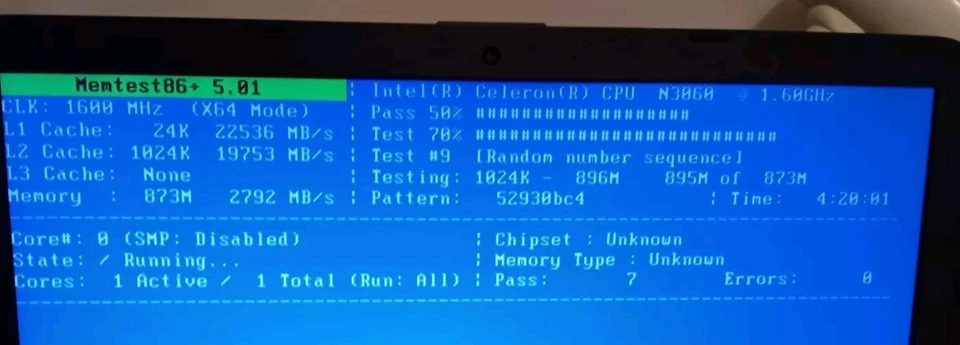 Memoria RAM Samsung 1GB SO-DIMM 1066 MHz 1Rx8 PC3-8500S M471B2873FHS-CF8 Testata - Immagine 3 di 3