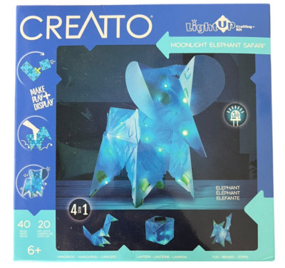 Creatto LED Light Up Crafting Kit Moonlight Elephant Safari Brand NEW Sealed
