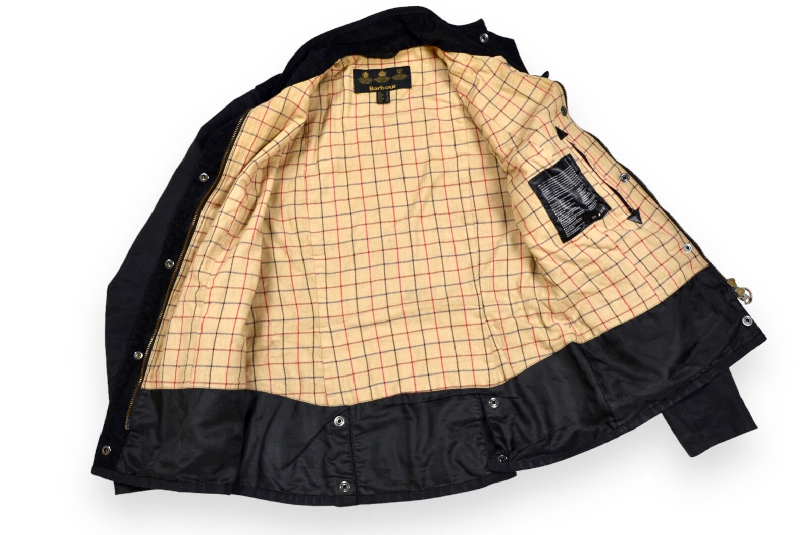 Women's Barbour Isleham Jacket Wax Black England Size 10 image 4